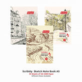Scribbly Sketch Notebook Pad A5 (140 GSM) – 35 Sheets, 14.7cm X 21cm (Suitable for Drawing & Sketching)